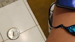 friend's mom catches me with her thong, things escalate