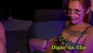 Tattooed Nerd Teases And Plays Until Climax