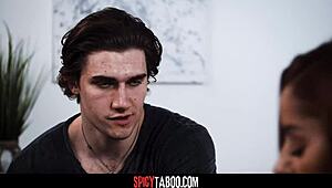 Horny stepbrother deeply fucks his stepsister in taboo teen action