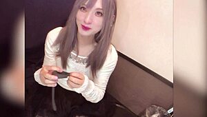 long-haired crossdresser does anal masturbation live on camera