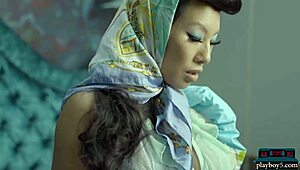 i'm asa akira, big boobs asian milf, doing a solo striptease with some errors