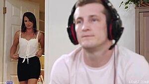 stepmom riley jacobs dives into steamy muff action before a wild cock ride with intense kisses