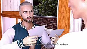 Hot rich girl in anime game falls for me during steamy chat