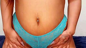 curvy milf teases in lace lingerie solo