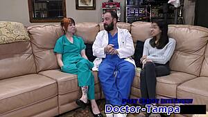 Ditria Roses' first gynecological examination with Dr. Tampa