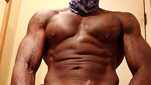 Hallelujah Johnson BBC Worship with Dirty Talk in Muscular Domination Scene