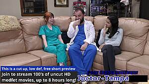 Ditria Roses' first gynecological examination with Dr. Tampa