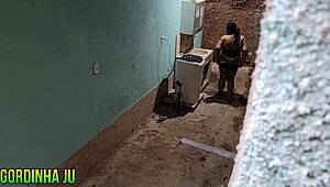 NAUGHTY NEIGHBOR FEELS PLEASURE TAKING CUMSHOT ON FACE