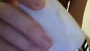 Can I lick your huge blonde goddess feet in this femdom scene?