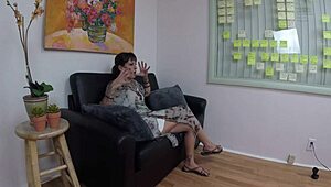 Nataly DeWalt's hot casting session with choking and sucking