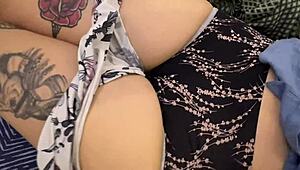 day 3 letting my colombian stepbro touch my panties in close-up pov.