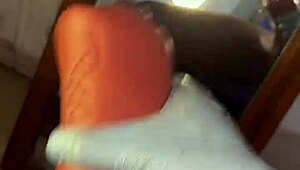 I feel so submissive deep throating in stockings until it gets nasty