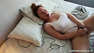 POV explores intimate strap-on lesbian adventure