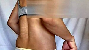 Japanese sailor uniform babe in sexy lingerie with shiny anal plug