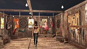 Morena 18+ Fallout 4 em provocação vadia mostrando curvas sexy