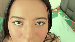 unfaithful latina fucks neighbor while husband away