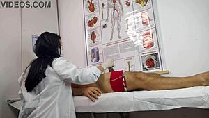 Nurse Handles First Patient's Hard Erection with Raw Skill