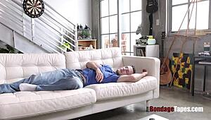 Stealing slut faced harsh punishment with rough bondage and spanking. She learned her lesson tied up tight.