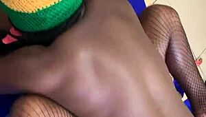 Beautiful girlfriend enjoys big black cock in missionary position