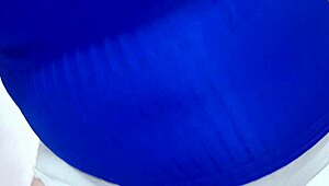 exhibitionist latina employee shows off her huge pussy and big ass on camera