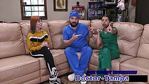 i'm nervous for my 1st gyno exam with dr tampa and ditria roses in roleplay pov backstage