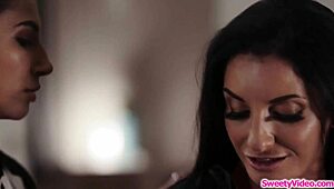 Teen Babysitter Gets Her Pussy Licked Hard by Horny Lesbian BOSS in Wild Session!