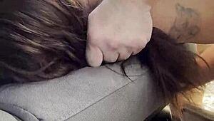 Nevaeh Keyz Sucks and Fucks Huge White Dick at Gloryhole Hard