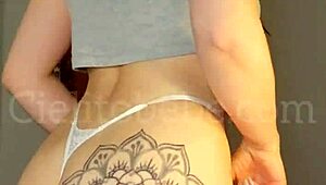 Argentinian Dancer Twirls In White Micro Thong, Showing Open Ass In Trailer