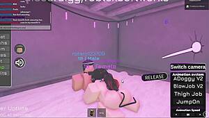 look at this hot roblox girl getting fucked with big tits