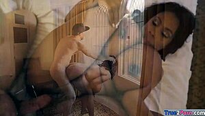 Giant Boobs Fucked By White Shaft!