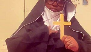 Nun Hazelnut spices up this Halloween night.