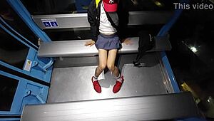 Tranny Flaunts Cock On Cablebus Exhibition!