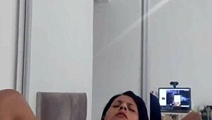 Mature Wife Flashes for Online Fan