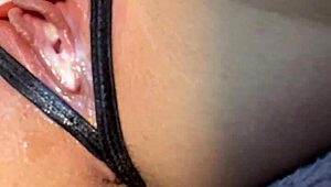 Petite girl cleans then plays with dildo in pov, giving jerk off instructions and showing pussy fun