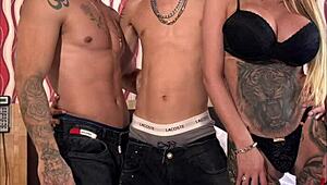 I felt overwhelming orgasms in this amateur threesome with hot Brazilian sex