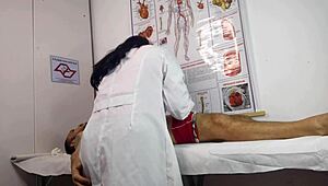 Nurse Handles First Patient's Hard Erection with Raw Skill