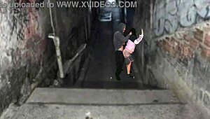 Latina teen hooks up with favela boss after funky street party. Their outdoor spanking heats up fast.