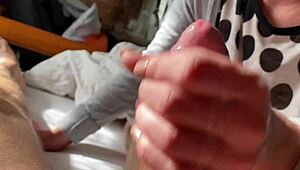 Foreskin Play Turns Hard with Handjob and Post-Cum Fun