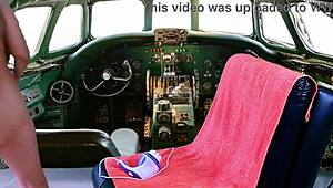 Blowjob Preview in Cockpit Featuring Agarabas and Olpr with Close-Up Action