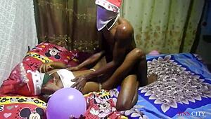 I Gave My Pussy As Christmas Gift! He Fucked Me Hard!