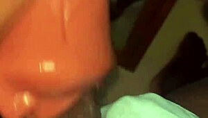 I feel so submissive deep throating in stockings until it gets nasty