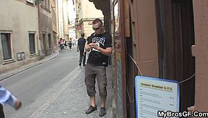 damn, caught her cheating with another guy in wild european action!