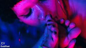 Sexy Latina With Big Tits Gets Soles Licked Tickled Moaning Horny Deepthroat Choking