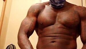 Hallelujah Johnson BBC Worship with Dirty Talk in Muscular Domination Scene
