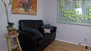 Nataly Dewalt feels intense emotions during deepthroat casting interview