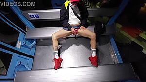 Tranny Flaunts Cock On Cablebus Exhibition!