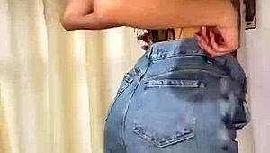 Latina Strips At Stepmom's House