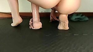 When your boyfriend cancels but a 28cm dildo keeps you satisfied