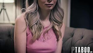 Wow! Lexi Lore gets daddy's special deep hug