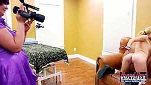 Busty Trinity and skinny Jackie deepthroat a big cock